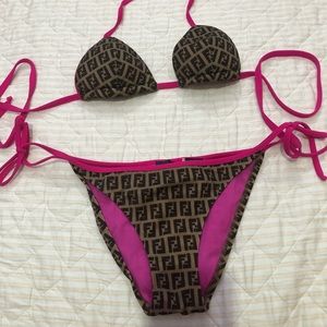 Fendi Zucca logo swimsuit